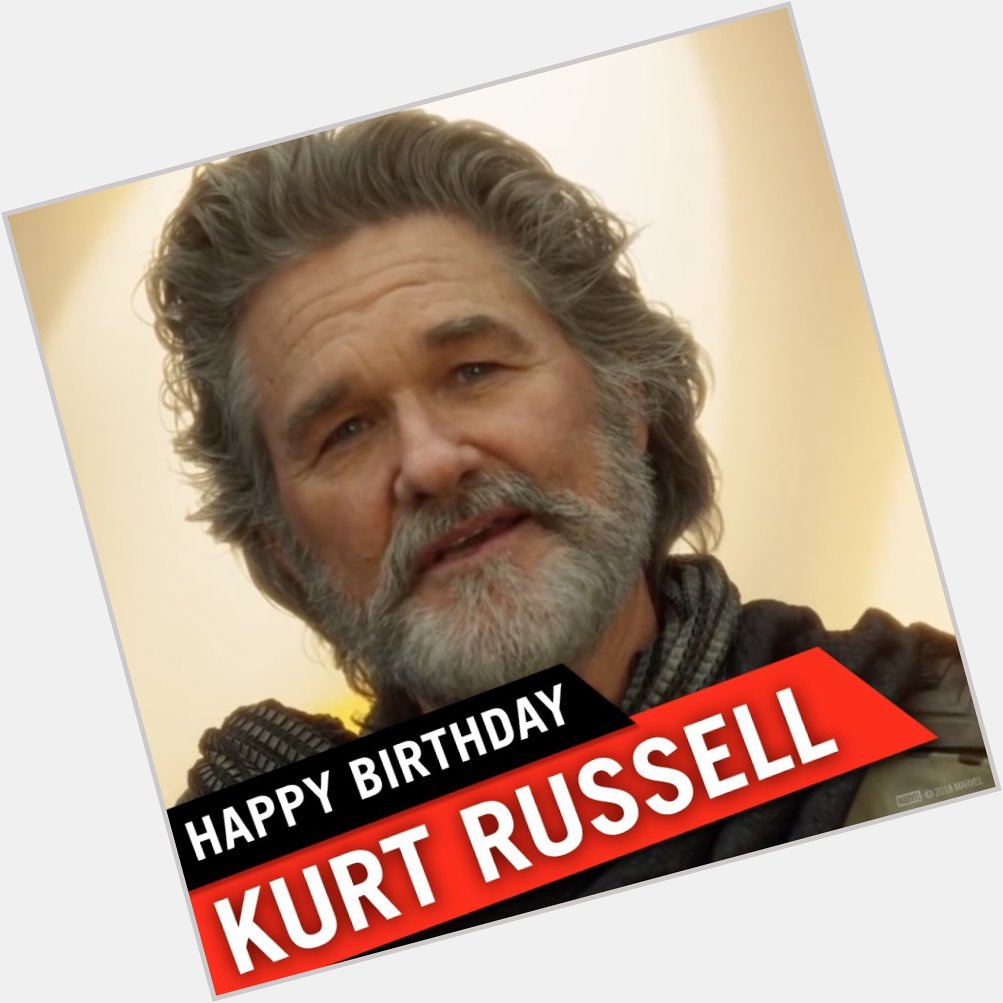 Happy Birthday to the living planet himself, Kurt Russell! message us your birthday wishes for the man behind Ego 