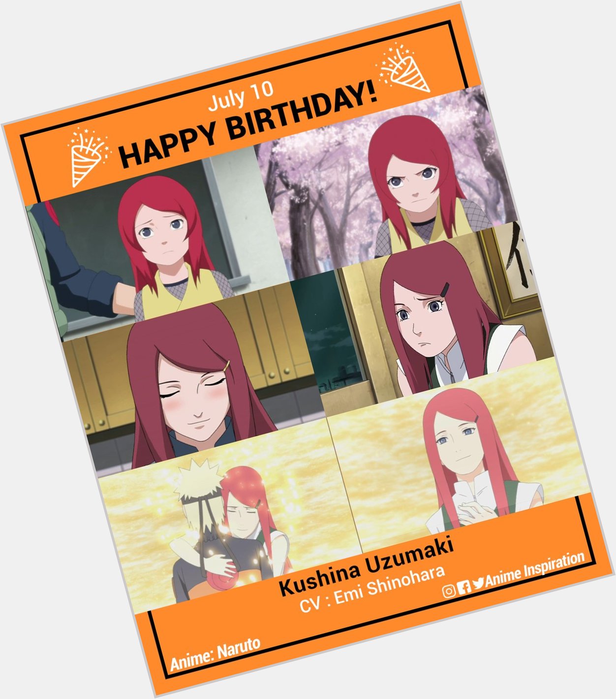 Happy Birthday to the hot-headed and loving mother Kushina Uzumaki      