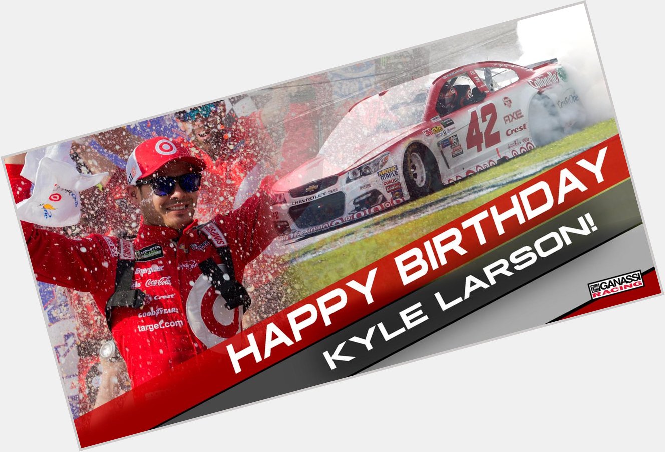 Happy birthday to Kyle Larson 