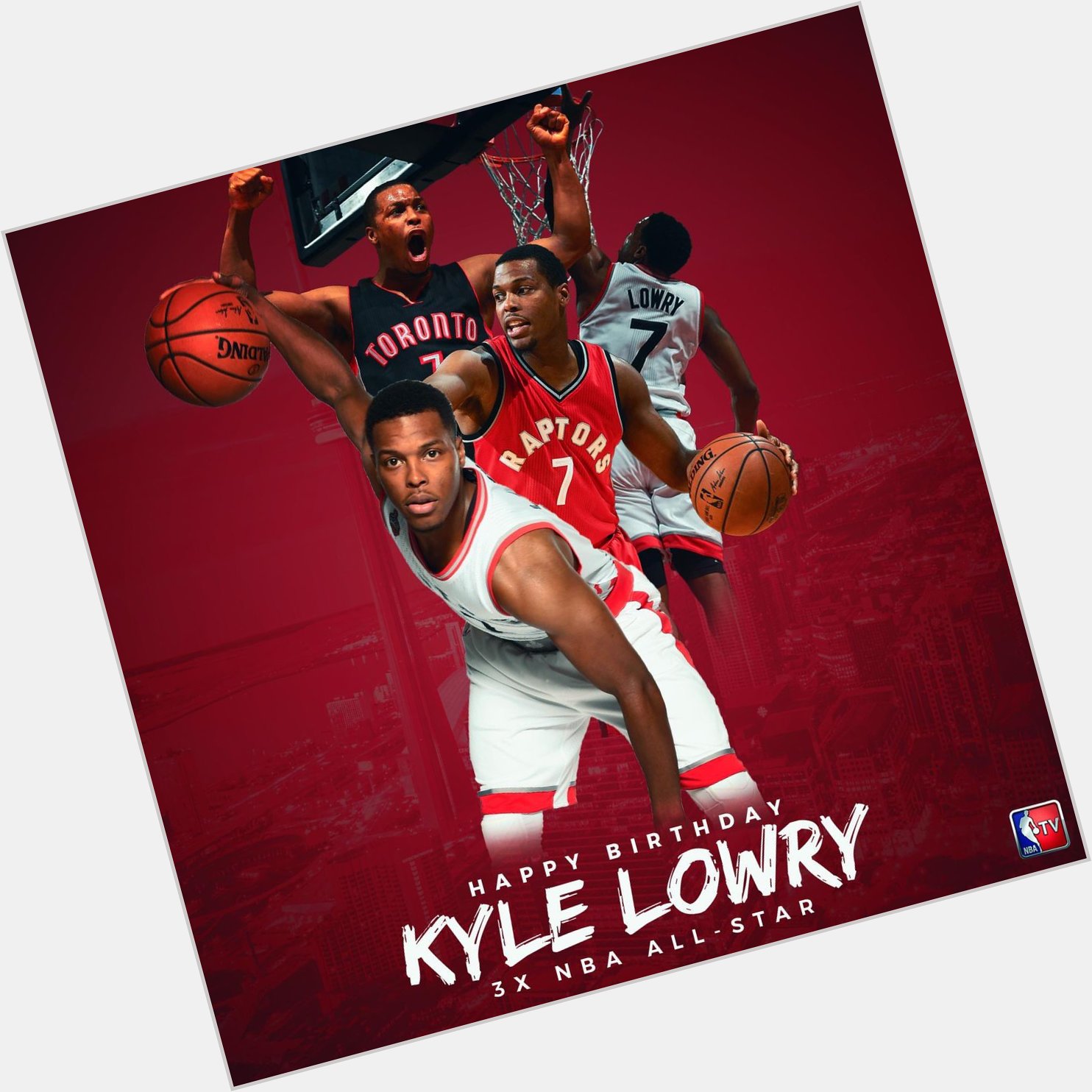 Happy Birthday to the 3-Time NBA All-Star, Kyle Lowry! Remessage to wish him a happy birthday!  