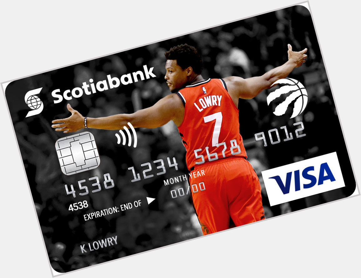 Happy Birthday to Kyle Lowry!! 

and yes, I put him on a credit card. 