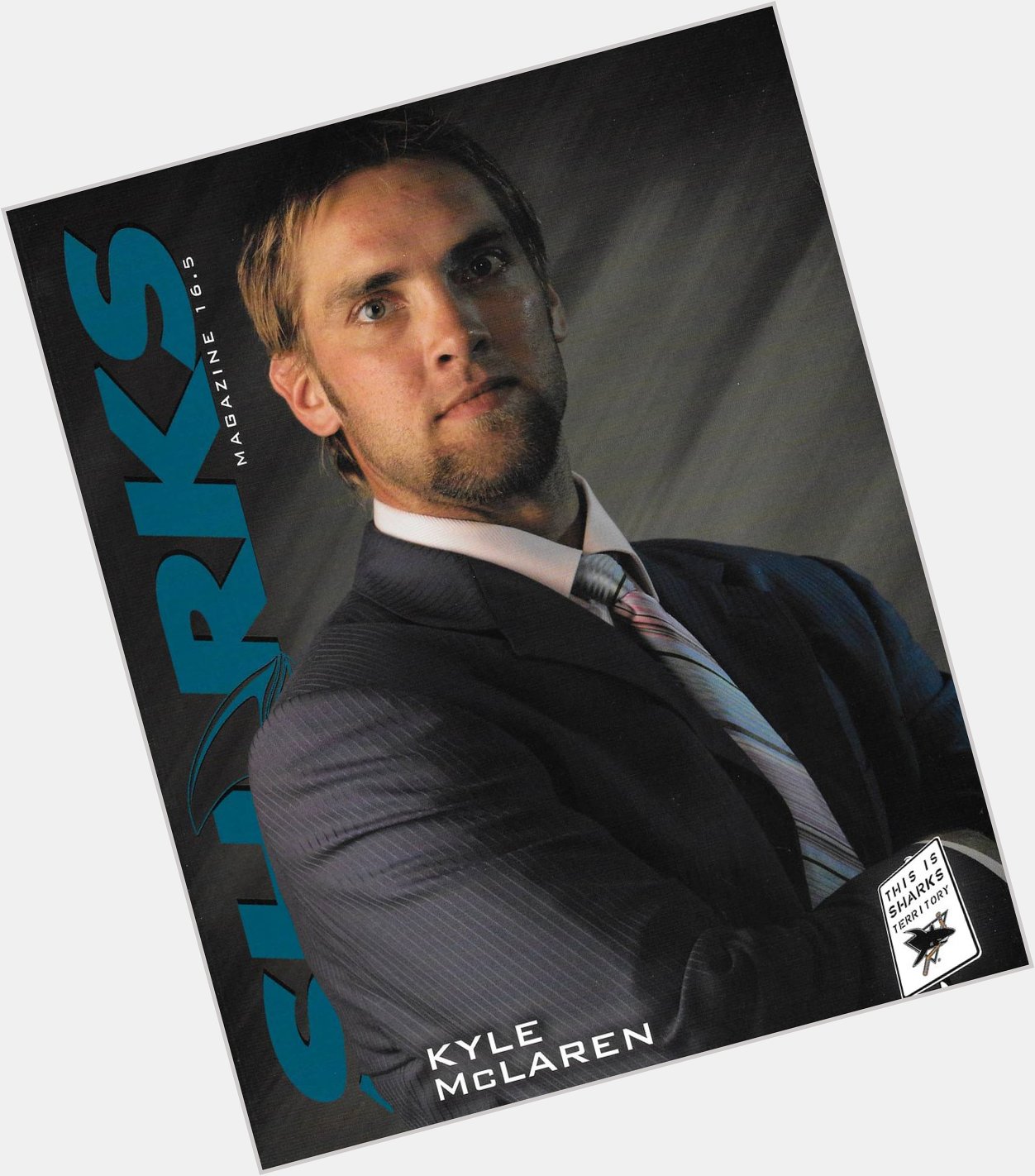 Happy 44th Birthday to alumni defenseman Kyle McLaren. Sharks Magazine vol.16/no.5 