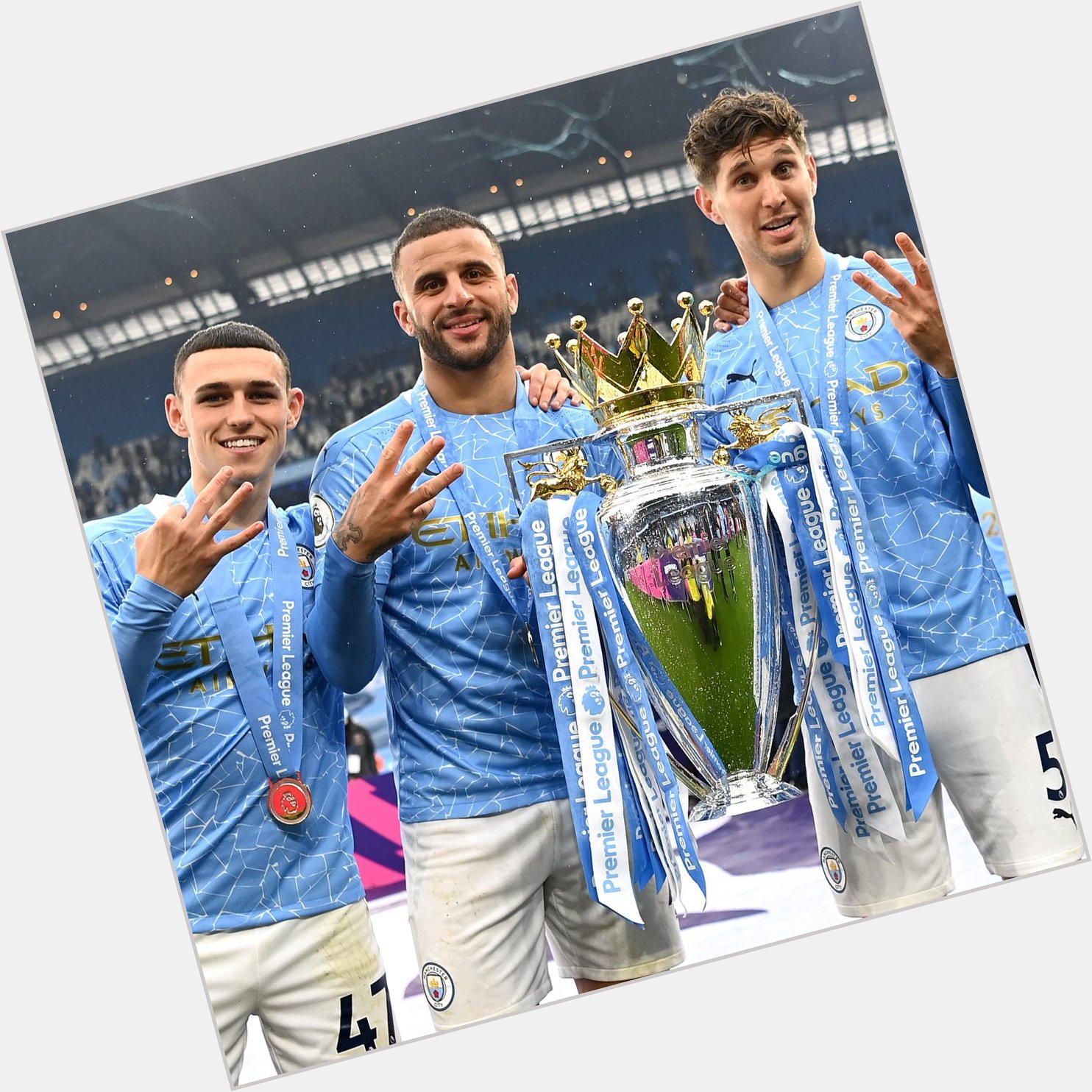 Happy birthday to Phil Foden, John Stones AND Kyle Walker!  Big party on Saturday night? 