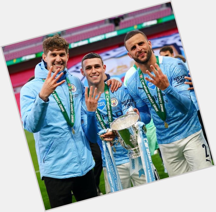 Happy birthday to John Stones, Phil Foden, and Kyle Walker.    : Tom Flathers/Manchester City FC (Getty Images) 