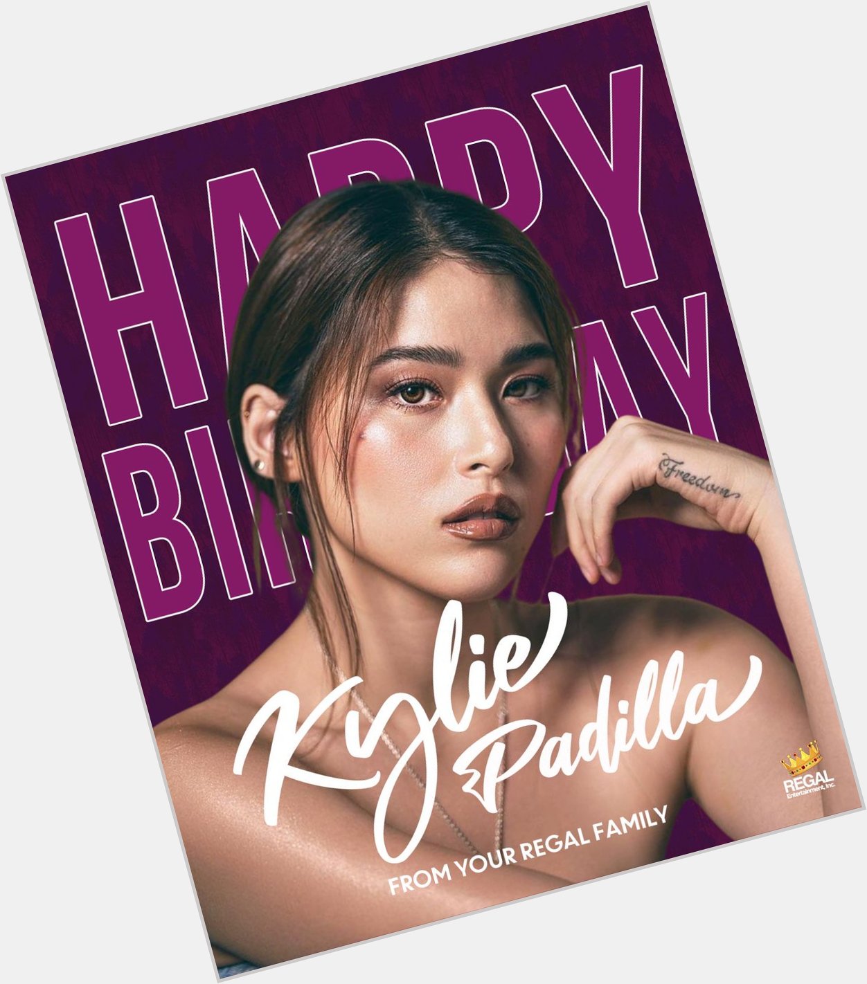 Happy Birthday, Kylie Padilla!  We wish you all the best in life! From your Regal Family! 