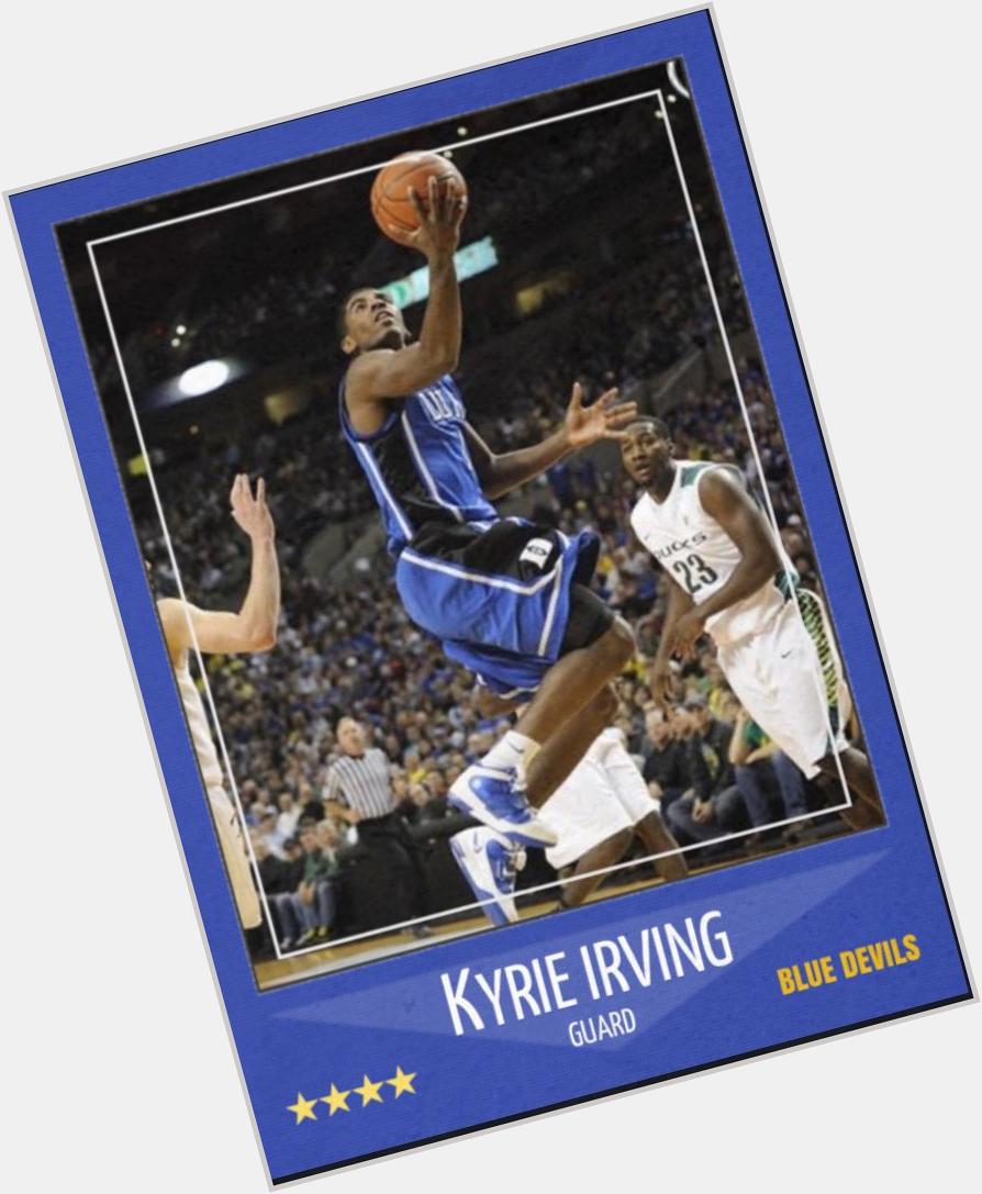 Happy 23rd birthday to Kyrie Irving. I actually got to see 1 of his college games. 