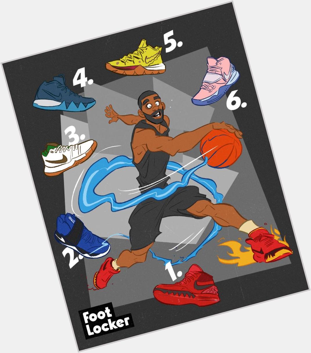 Happy Birthday to Kyrie Irving!  What\s your favorite Kyrie sneaker? 