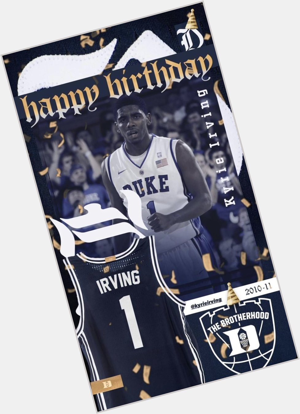 Happy Birthday to former    Kyrie Irving   