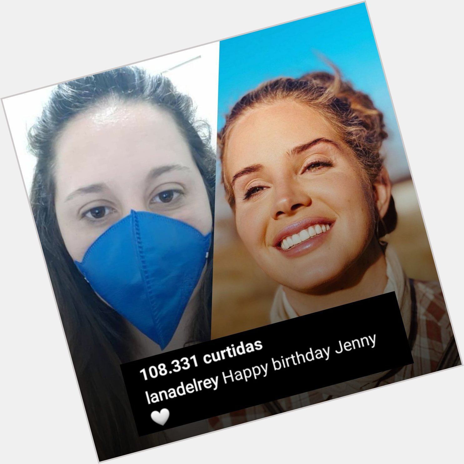 \"Happy birthday Jenny\" Lana Del Rey via instagram. Is not birthday today, Lana got confused. 
