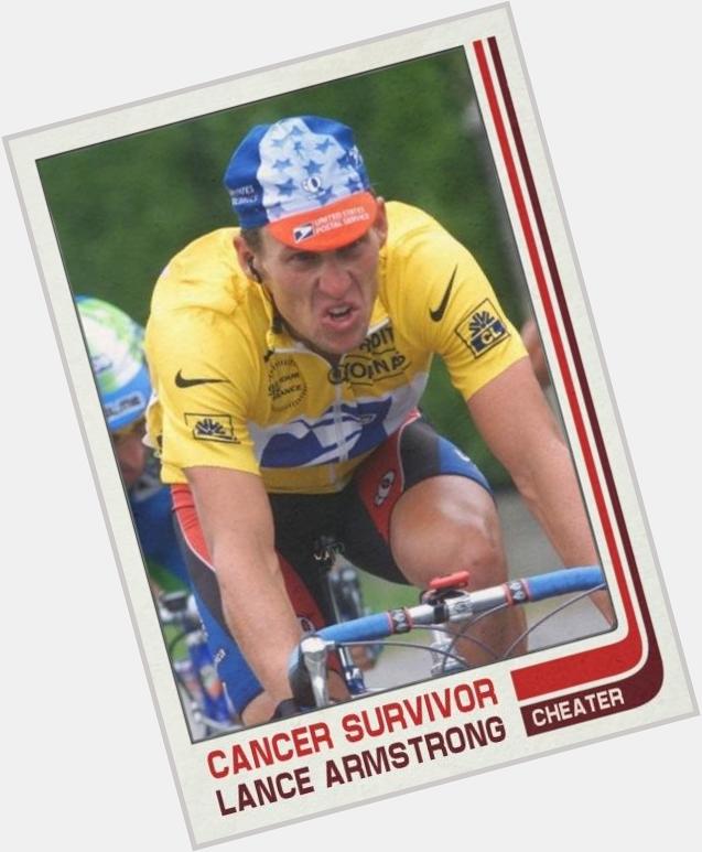 Happy 43rd birthday to Lance Armstrong. I could overlook his doping if he hadnt been such a prick in his denials 