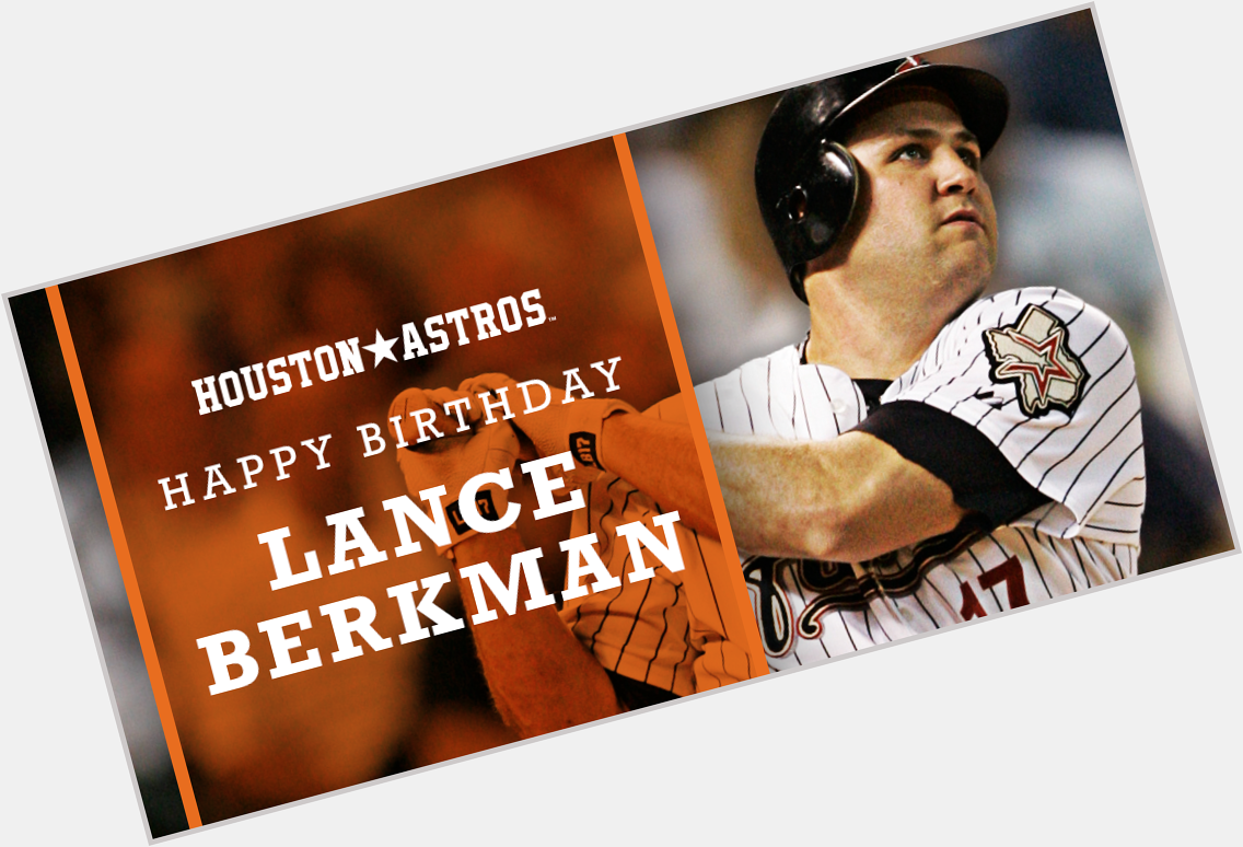 Happy birthday to Lance Berkman! to wish our legend a very happy 39th birthday. 