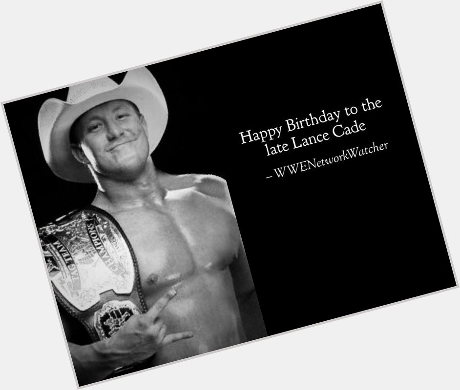 Happy Birthday to the late Lance Cade 
3x Tag Team Champion!!    