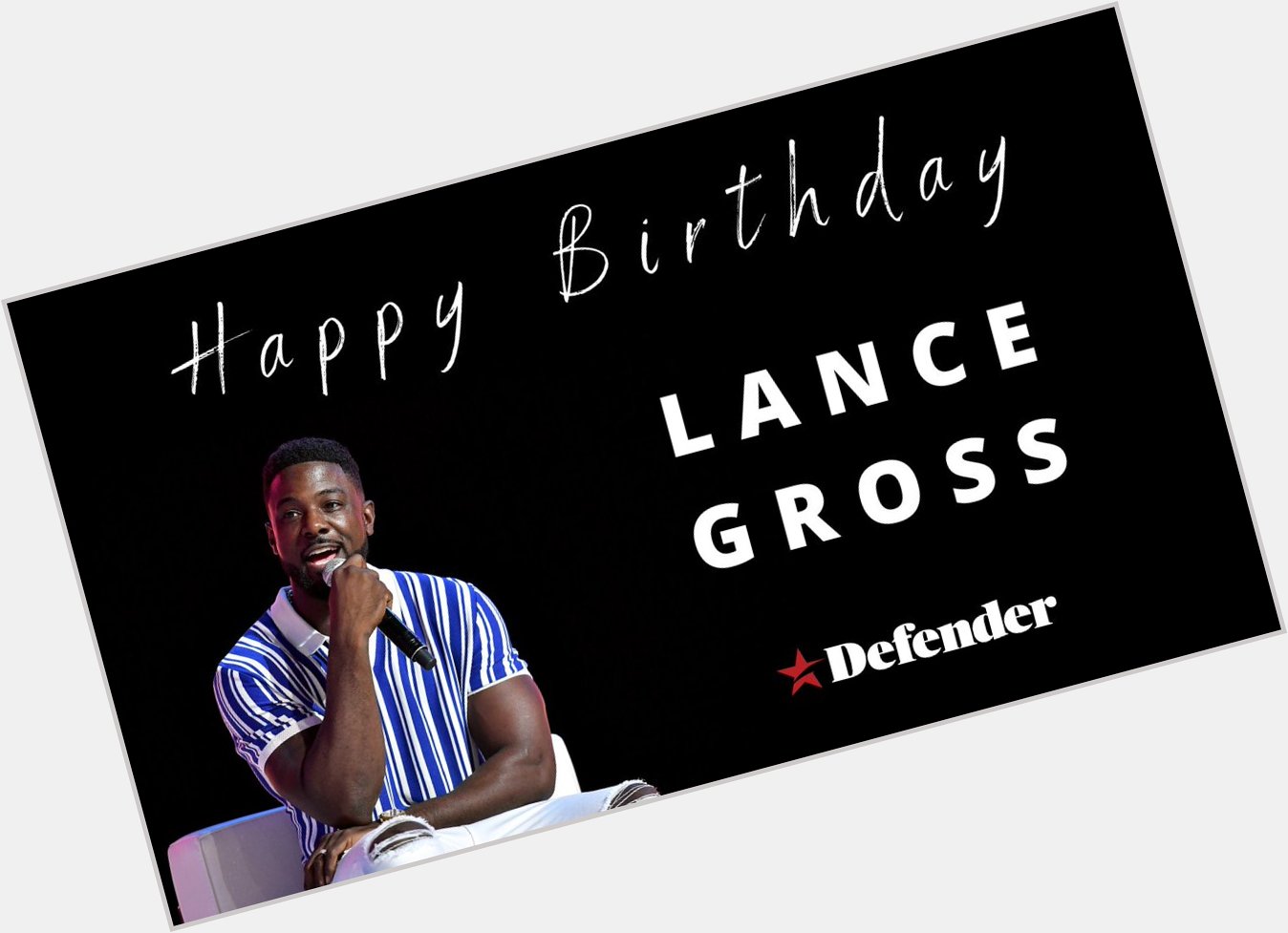 We are sending a big Happy Birthday to star, Lance Gross.

He turns 41 today. 