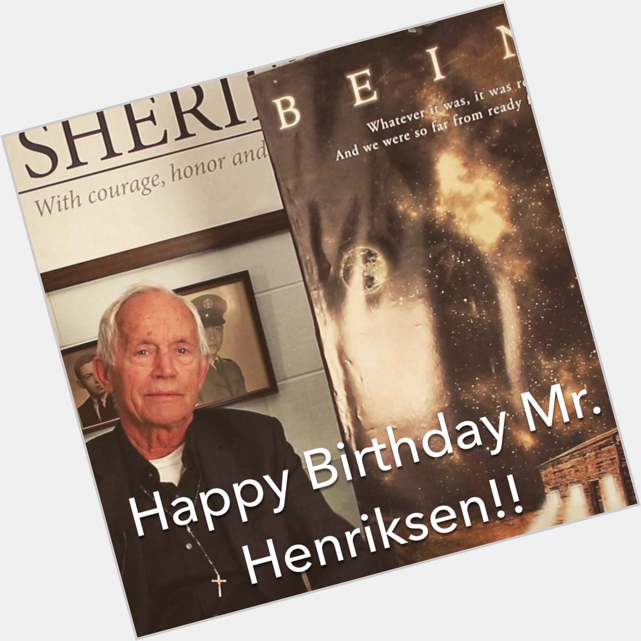 Happy Birthday to the incredible Lance Henriksen from the entire team!!  