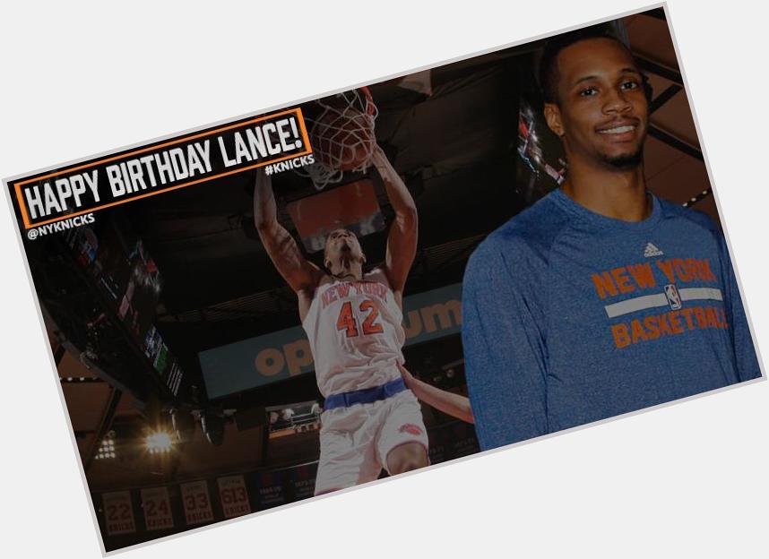 Join us in wishing Lance Thomas a happy birthday! 