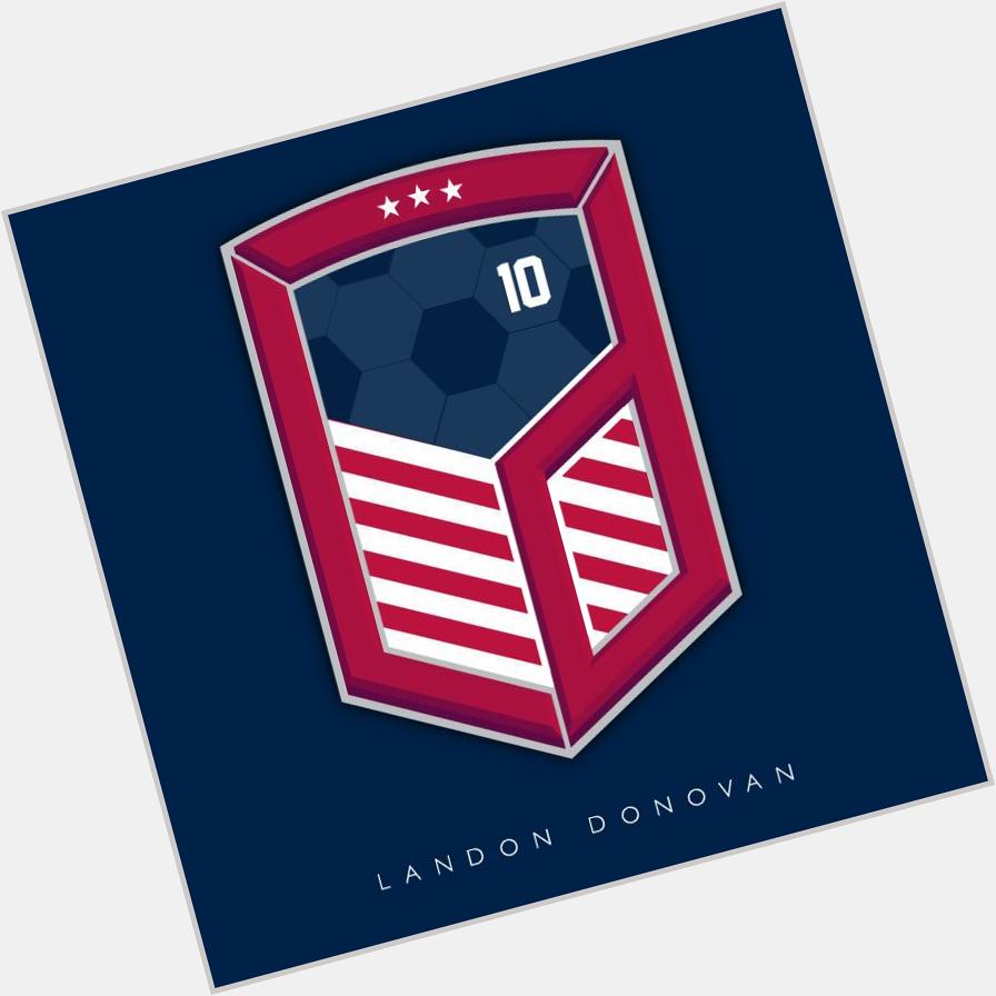 A custom logo and a Happy Birthday wish to USA soccer star Landon Donovan!!   