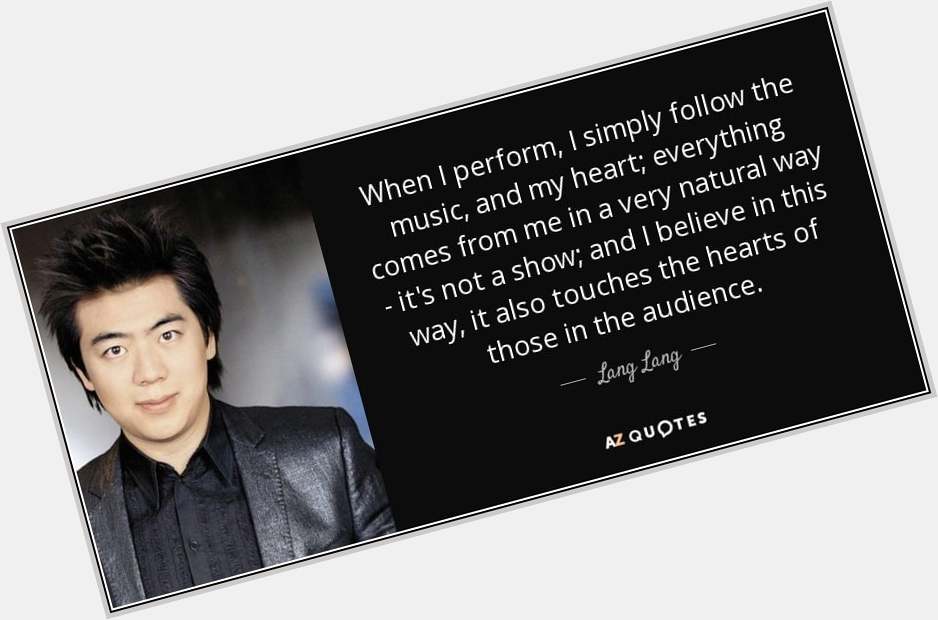 Happy 39th Birthday to Lang Lang, who was born in Shenyang, China on this day in 1982. 