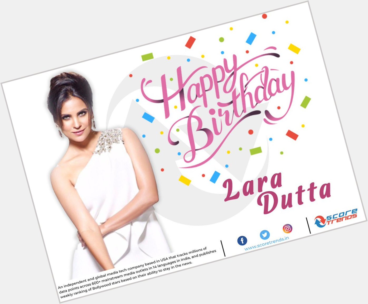 Score Trends wishes Lara Dutta a Happy Birthday!! 