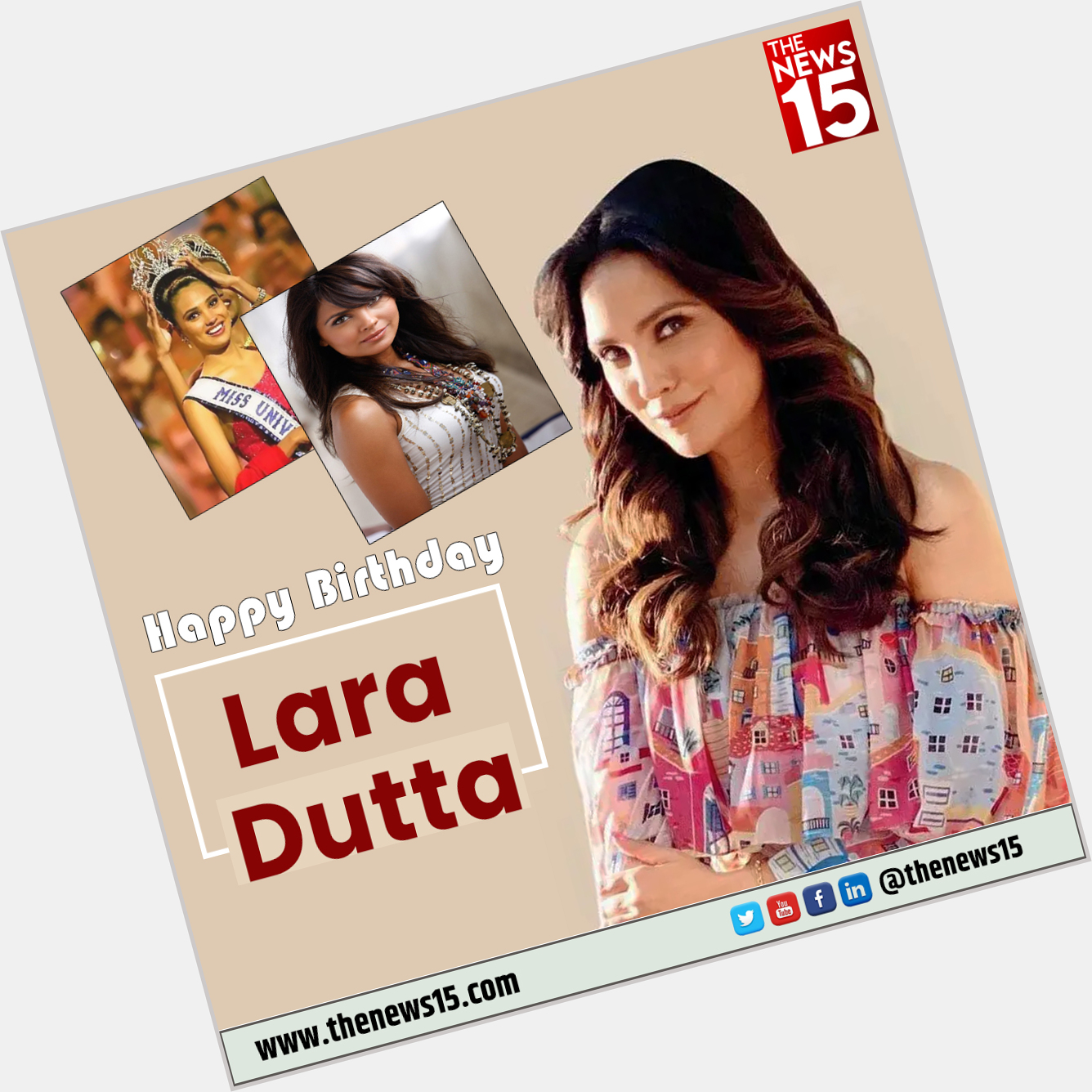 Wish you a very very happy birthday Lara Dutta          