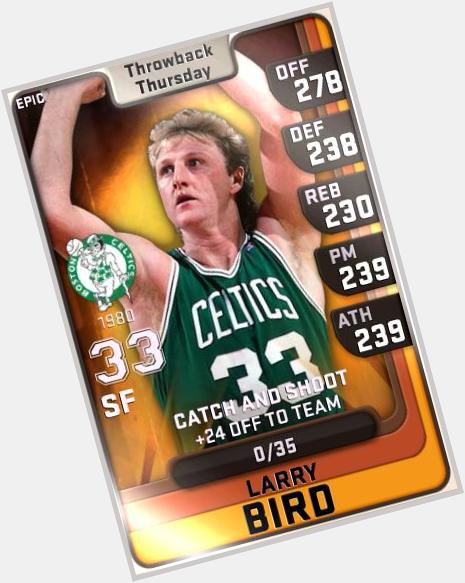Happy Bday to Larry Bird! Grab the 1980 Bird, now available on the app!  