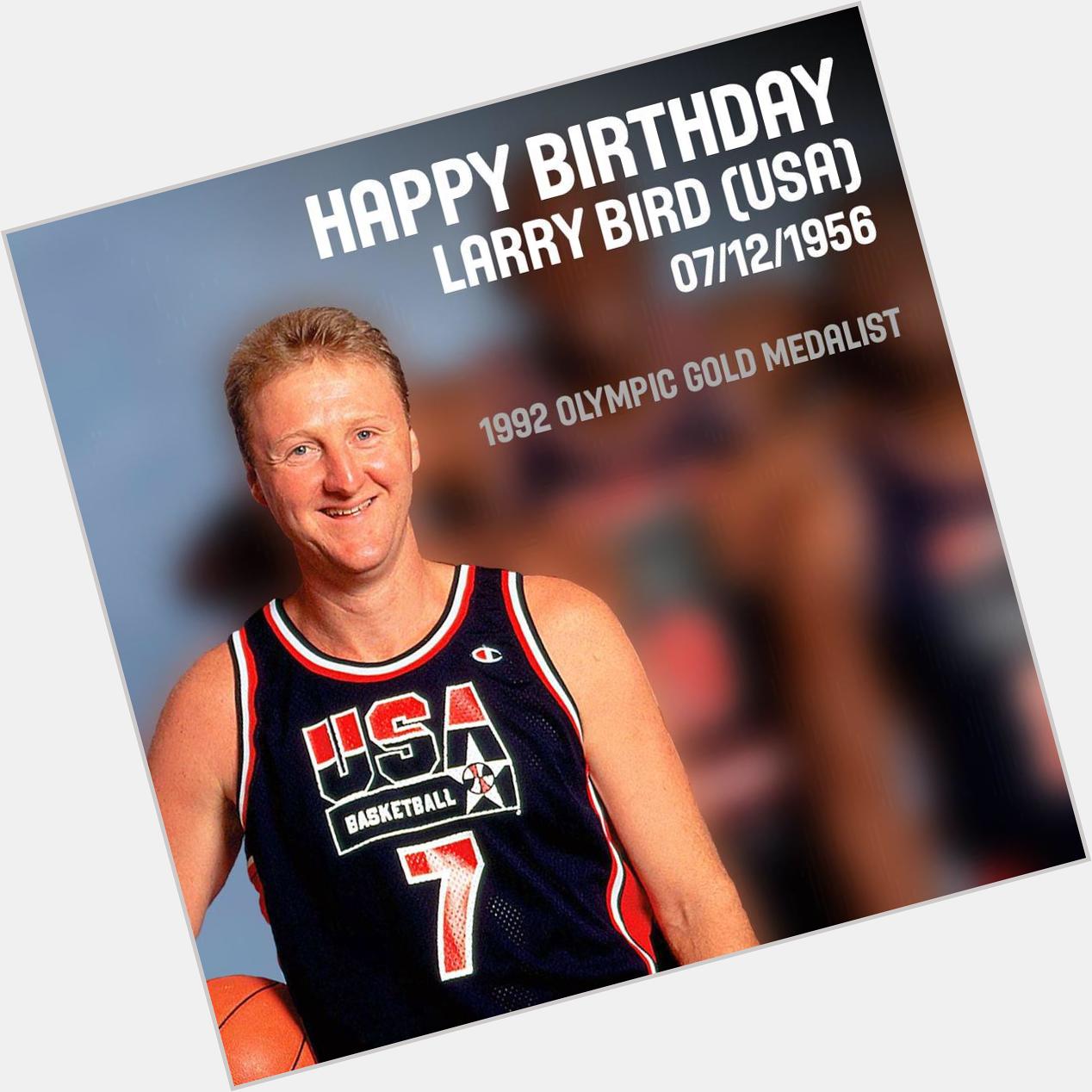 Happy Birthday Larry Bird! Boston legend & member of the 92 gold medal Dream Team. 