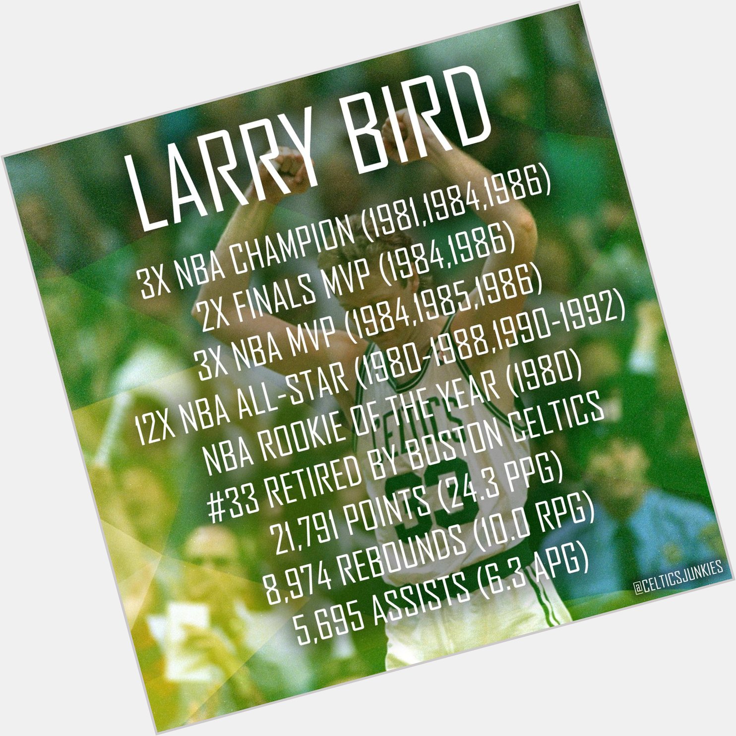 Happy 62nd Birthday Larry Bird! 