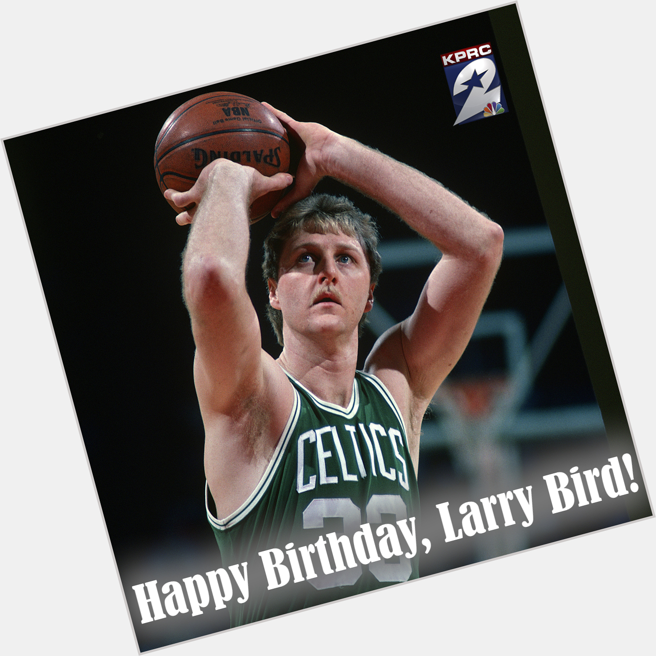 Happy Birthday, Larry Bird! He is 64 years old today. 