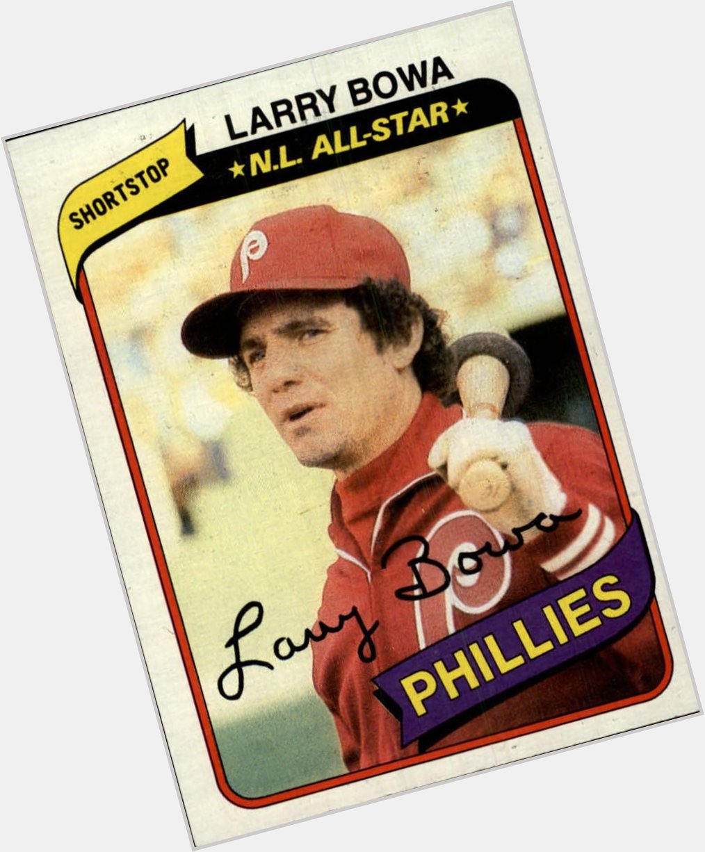 Happy 80\s Birthday to Phillies shortstop Larry Bowa, who hit .375 in the 1980 World Series. 