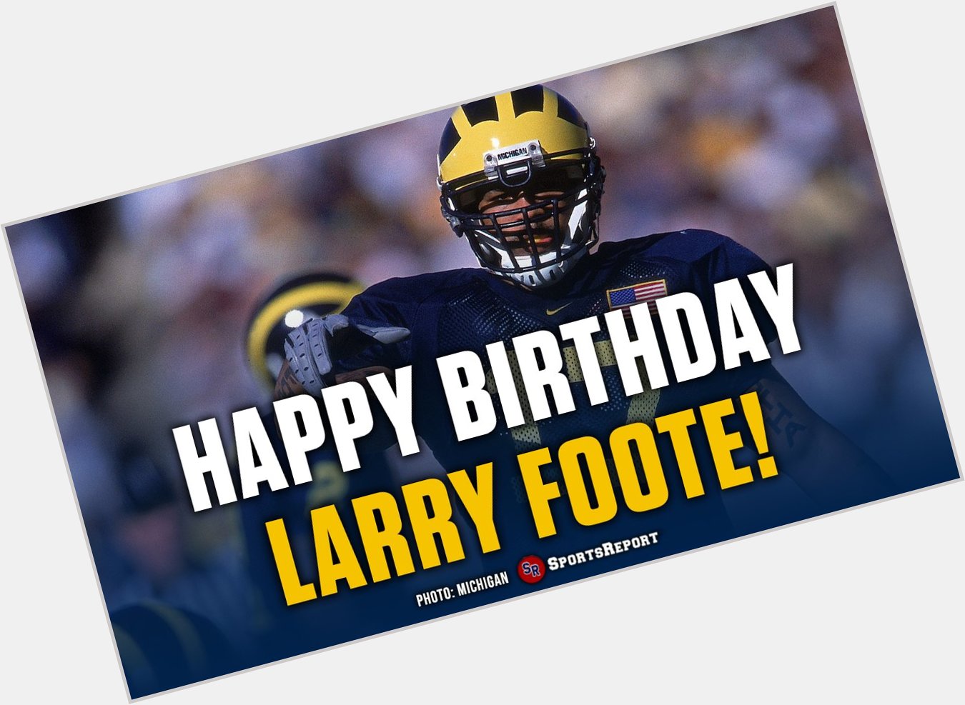  Fans, let\s wish legend Larry Foote a Happy Birthday! GO BLUE!! 