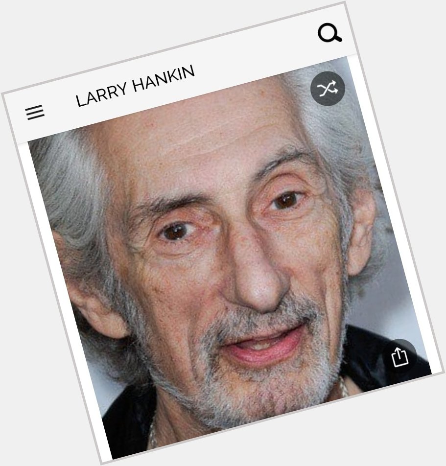 Happy birthday to this great actor.  Happy birthday to Larry Hankin 