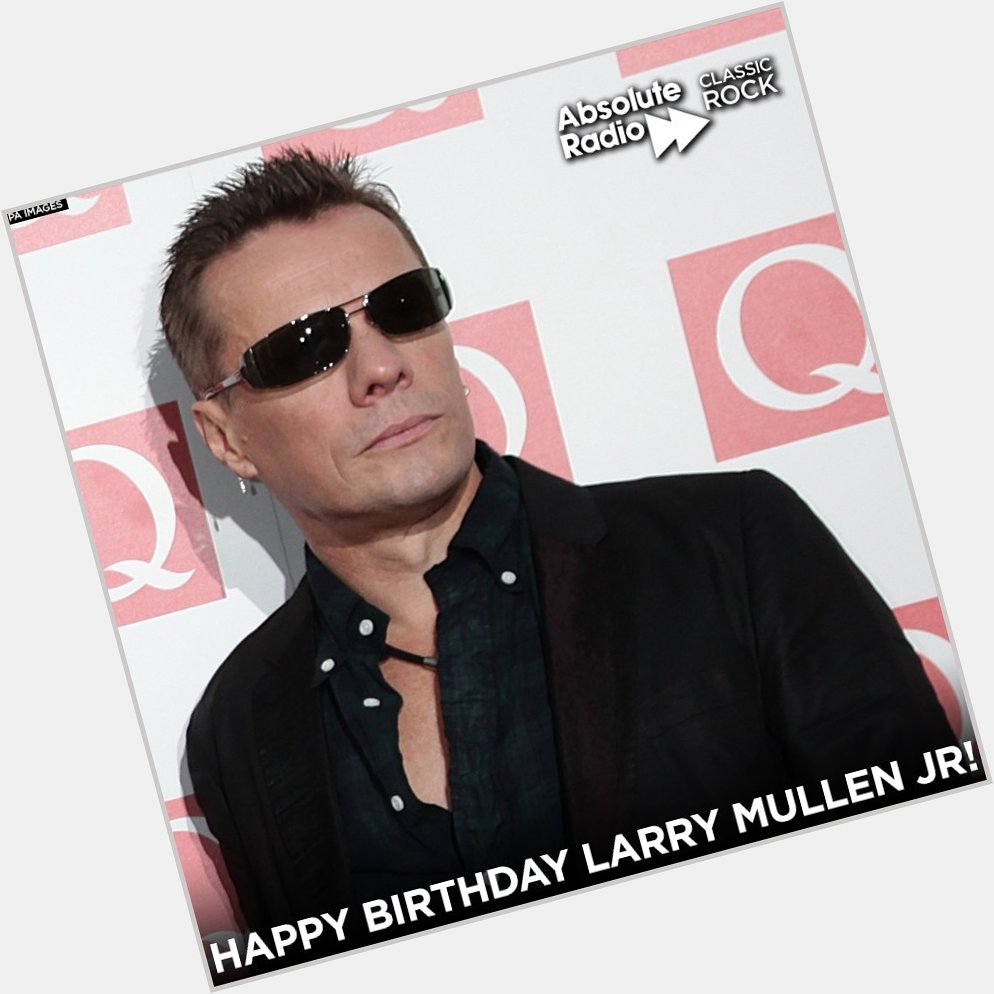 Happy birthday to the man at the back, \"Mr Ice Cool\" Larry Mullen Jr. of 