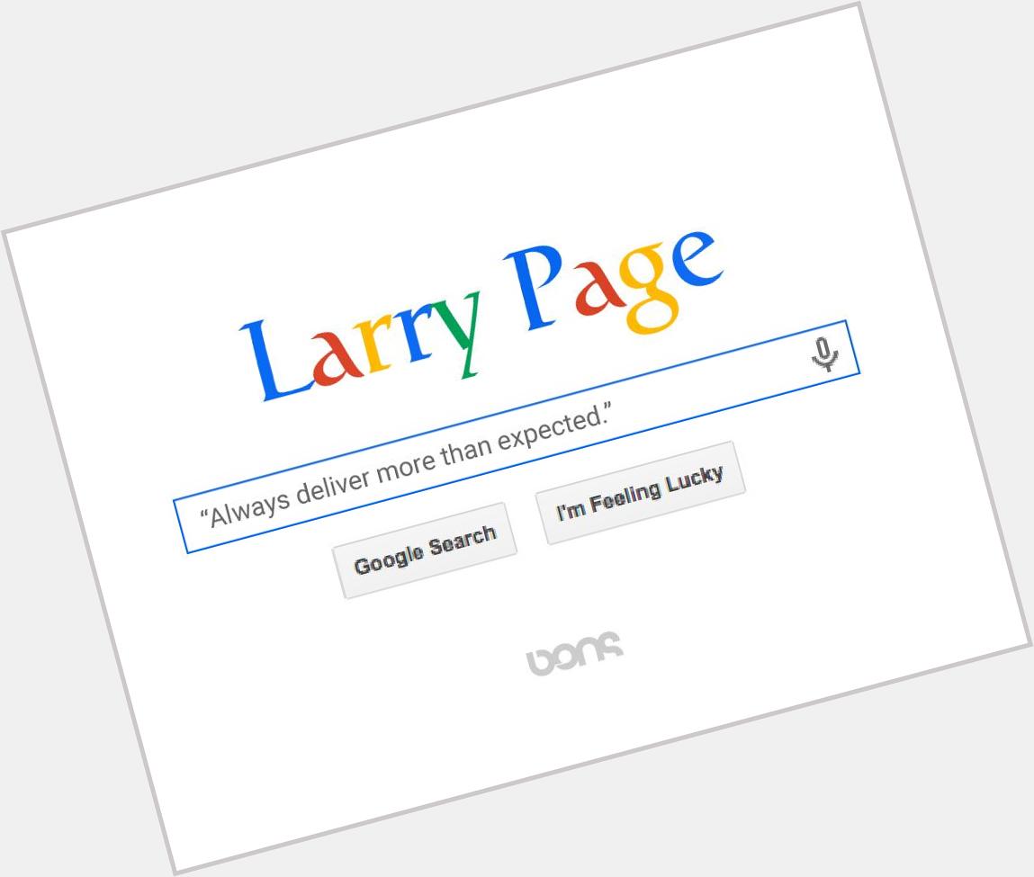 Happy Birthday Larry Page!      