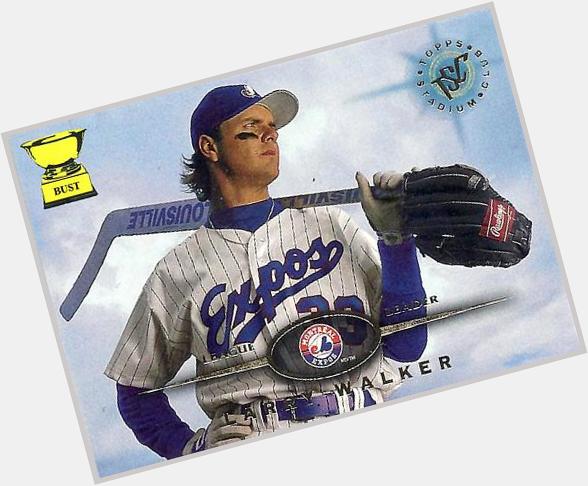 A Montreal Expo with a hockey stick? Happy birthday to Canadian baseball great, Larry Walker. 