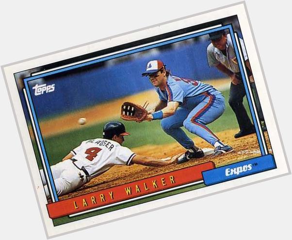 Today is the birthday, No.33 Larry Walker Expos from 1989-1994. Happy Birthday Larry Walker. 
