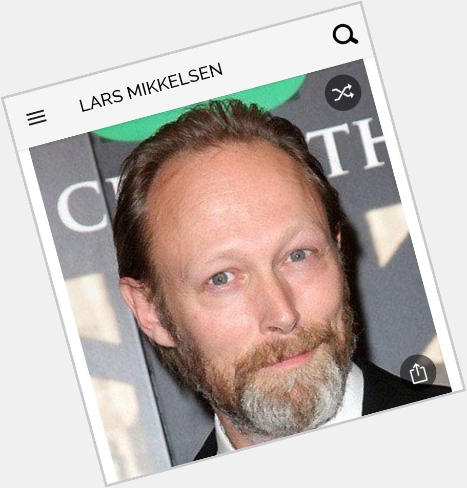 Happy birthday to this great actor.  Happy birthday to Lars Mikkelsen 