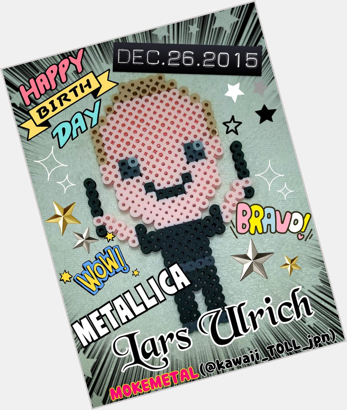 HAPPY BIRTHDAY Lars Ulrich!!!(METALLICA )
I made this.     