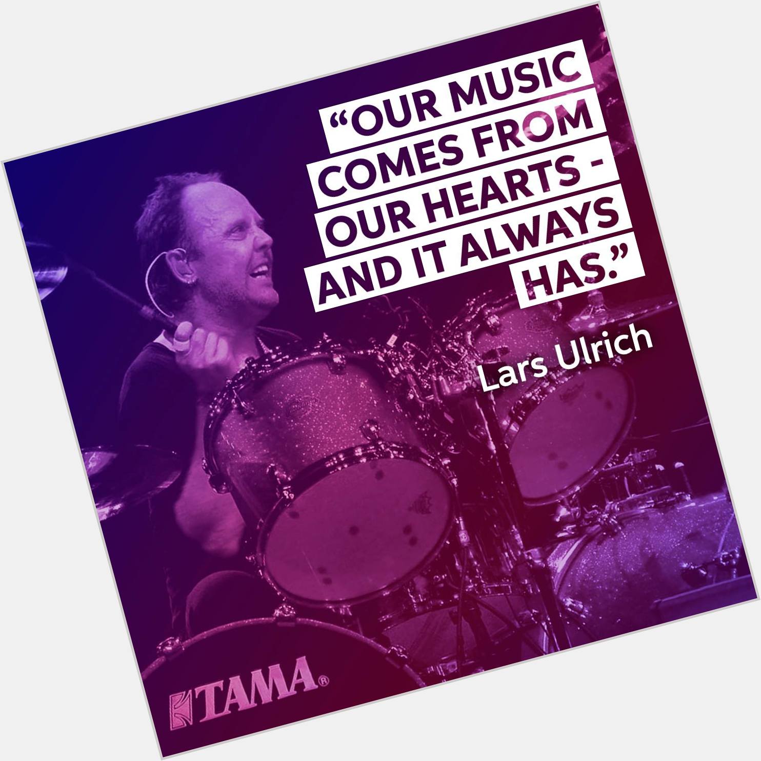  Happy Birthday to drummer, Lars Ulrich! 