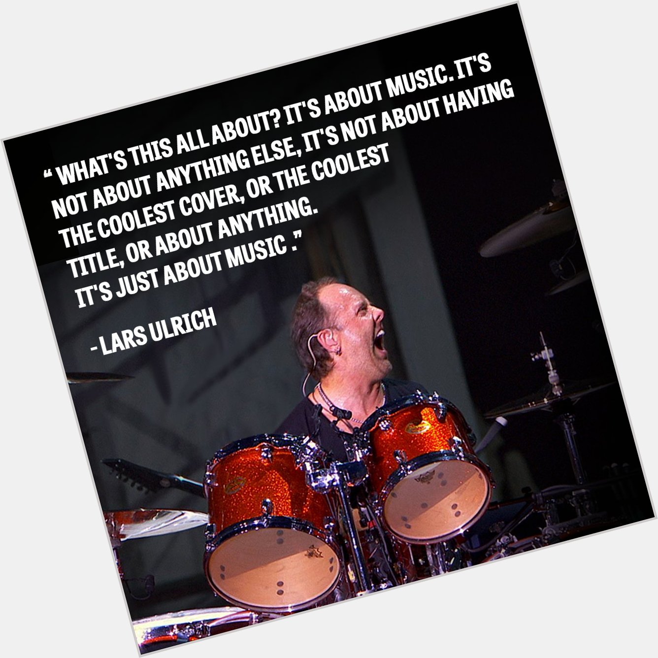 Happy birthday Lars Ulrich! The drummer turns 59 today. Keep rockin\ Lars! 