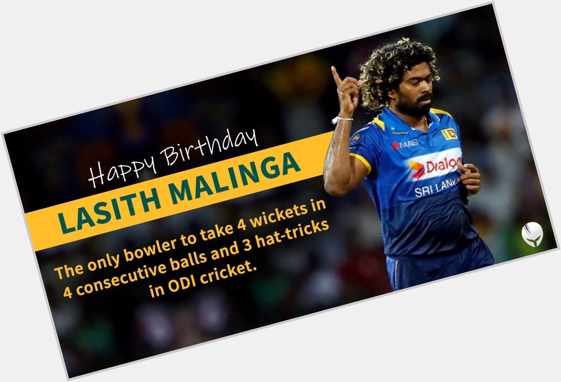 Happy Birthday to the cricket flamboyance & yorker king -
Lasith Malinga.    