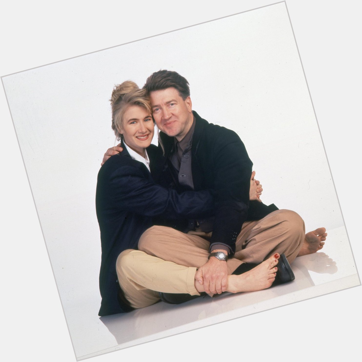 Happy Birthday, David Lynch! Photographed with Laura Dern by Anthony Barboza, 1990. 