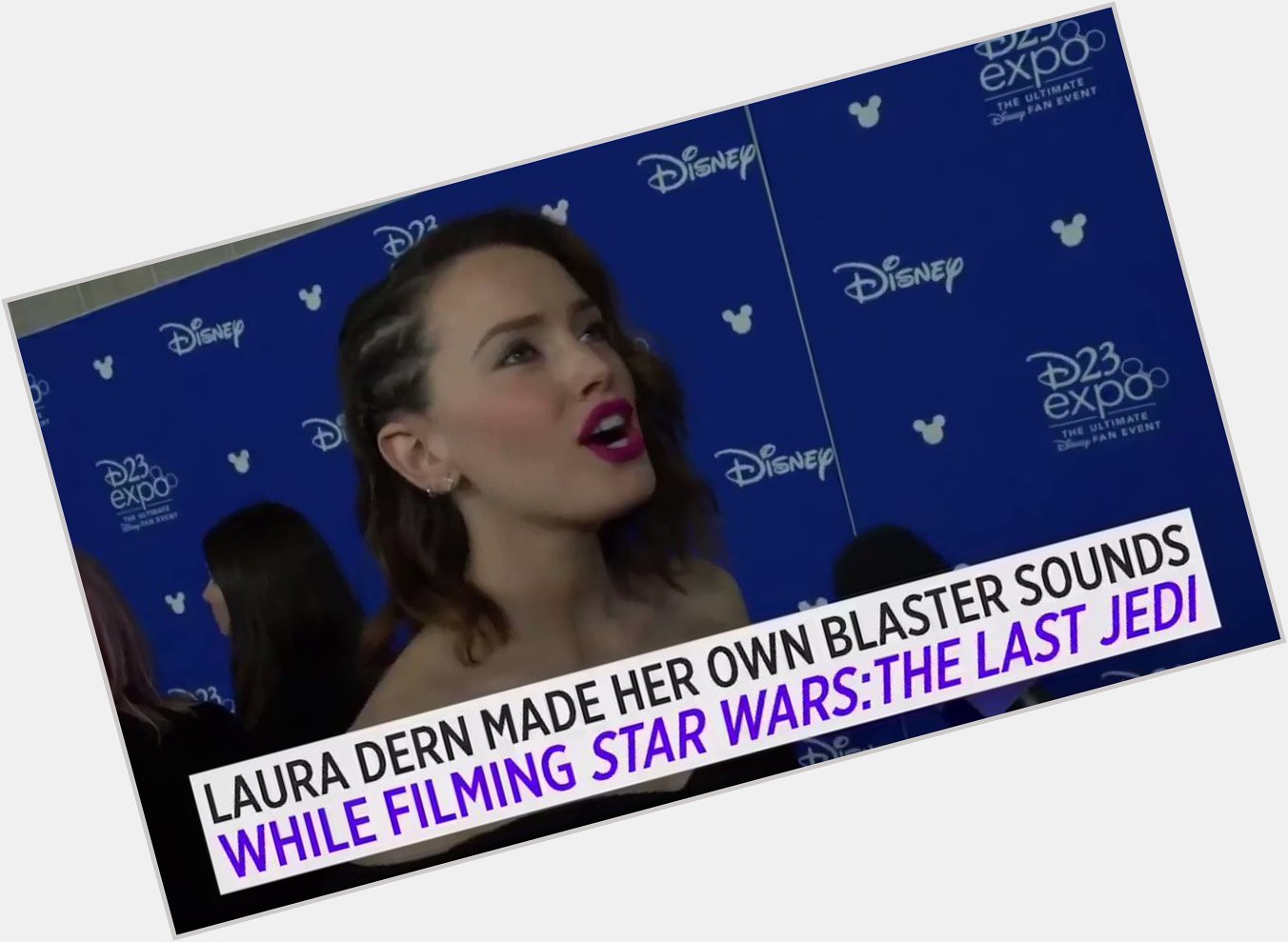 Happy Birthday to & here s Daisy Ridley singing Laura Dern s name. 
