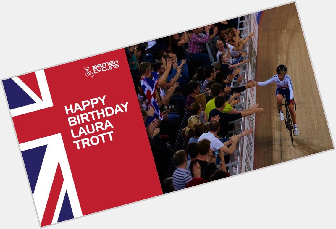 Huge high five and happy birthday to Laura Trott - have an amazing day! 