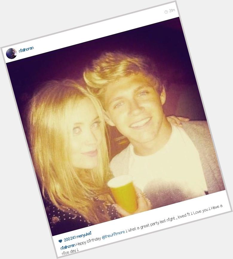 Niall posted this pict on ig with caption saying happy birthday to Laura Whitmore\s 