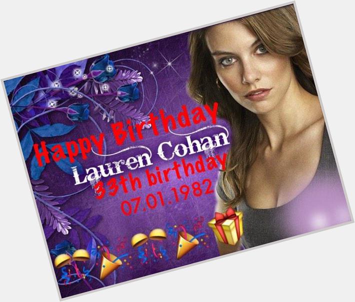 Happy Birthday Lauren Cohan! 33th Birthday! Brazil loves you       