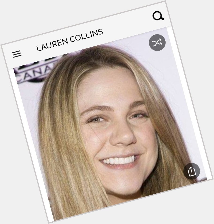 Happy birthday to this great actress.  Happy birthday to Lauren Collins 