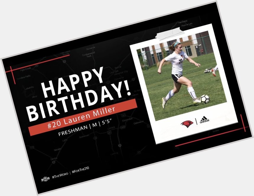 Sending a big Happy Birthday to freshman midfielder Lauren Miller!  
