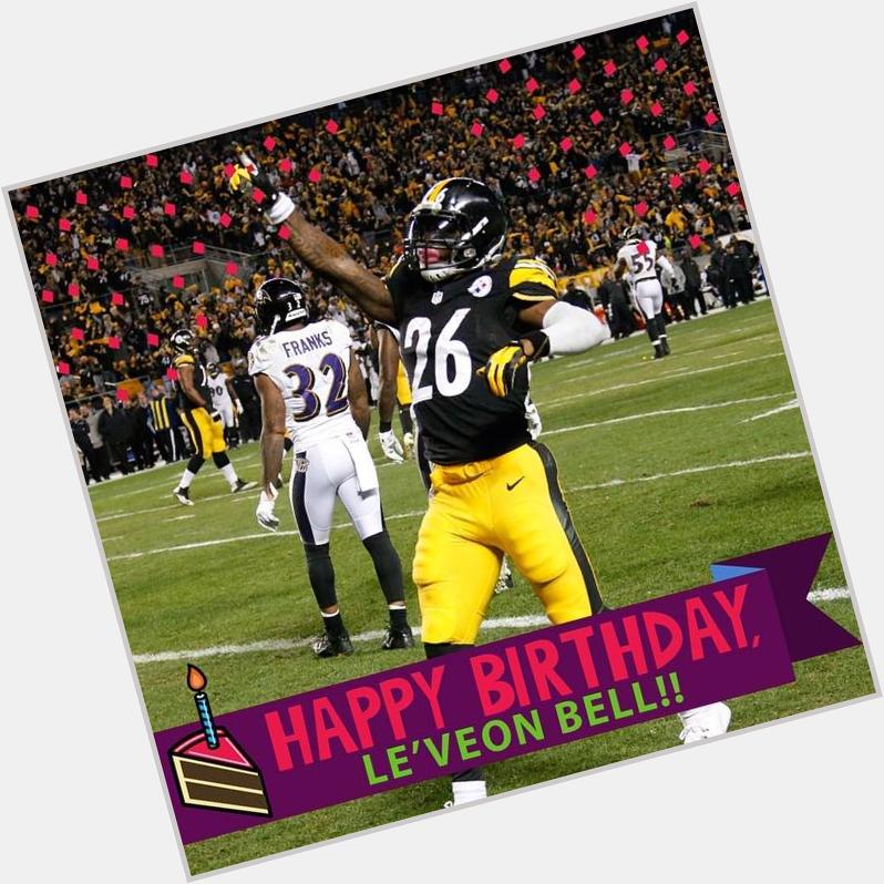 Happy Birthday to Steelers RB Le\Veon Bell! by nfl 