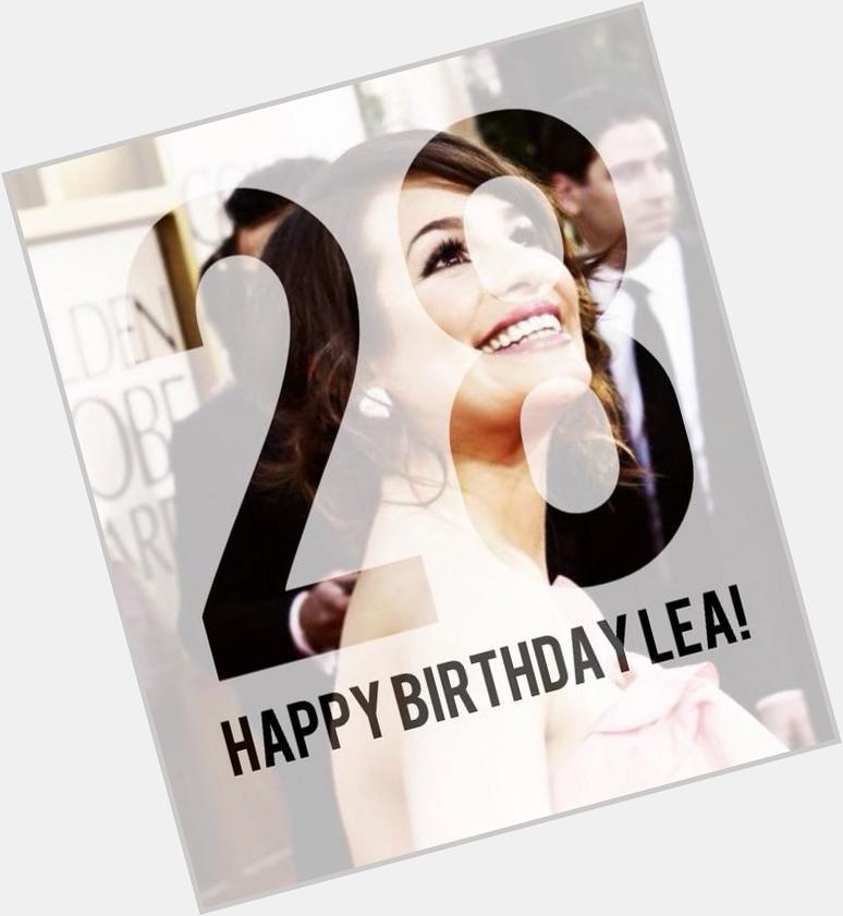  Your special day is coming! In Italy its already 29th so HAPPY BDAY to my idol, Lea Michele Sarfati  