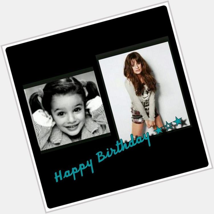 To the wonderful and amazing, LEA MICHELE SAFARTI,  Happy Birthday and May God bless you      