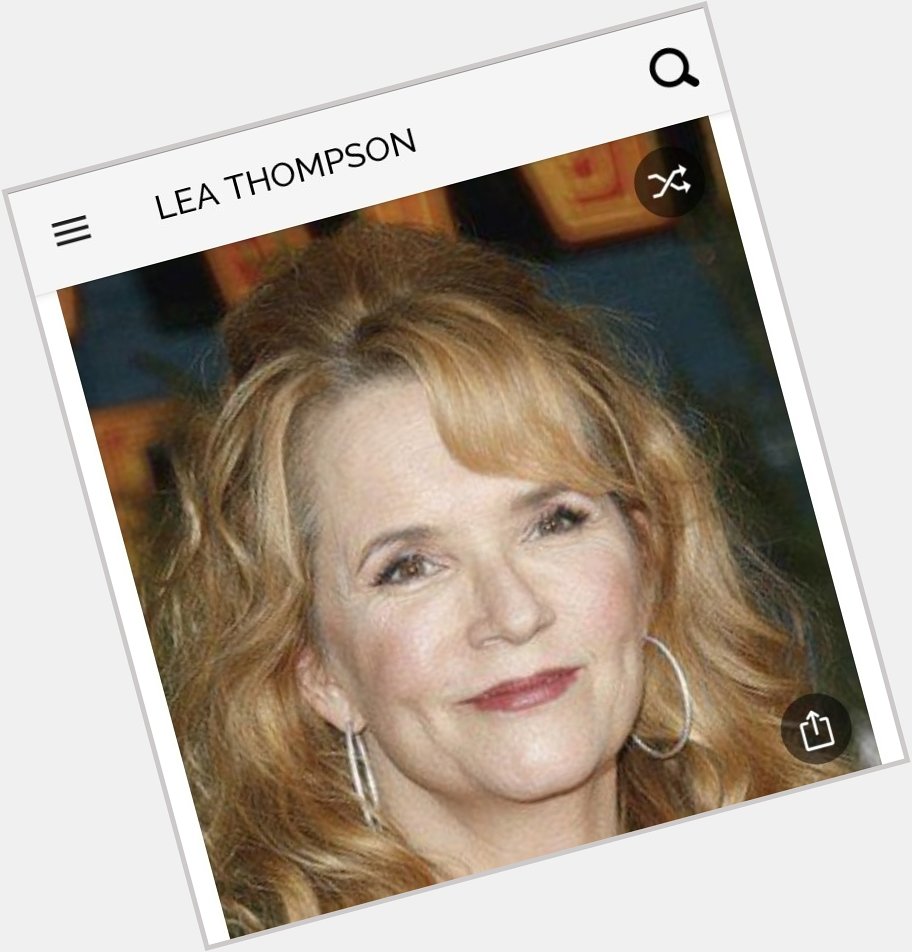 Happy birthday to this great actress. Happy birthday to Lea Thompson 